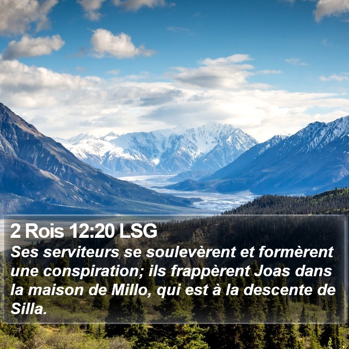 2 Rois 12:20 LSG Bible Study