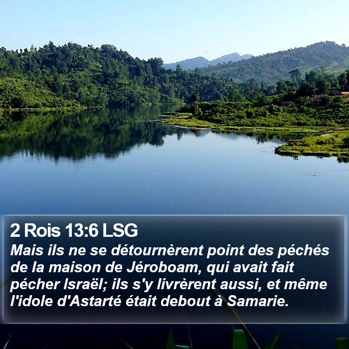 2 Rois 13:6 LSG Bible Study