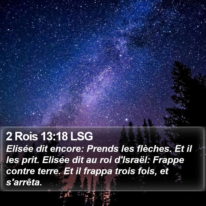 2 Rois 13:18 LSG Bible Study