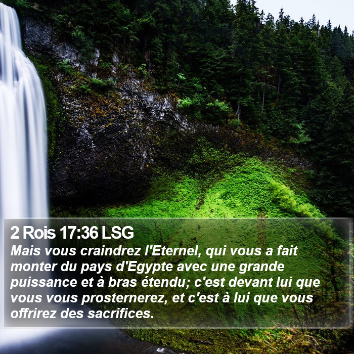 2 Rois 17:36 LSG Bible Study