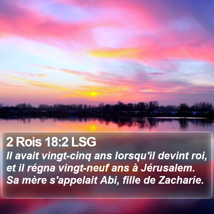 2 Rois 18:2 LSG Bible Study