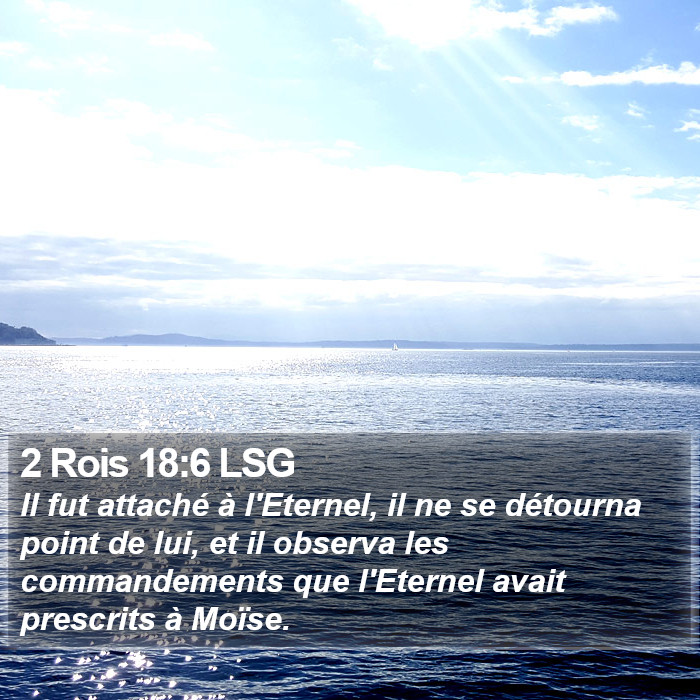 2 Rois 18:6 LSG Bible Study