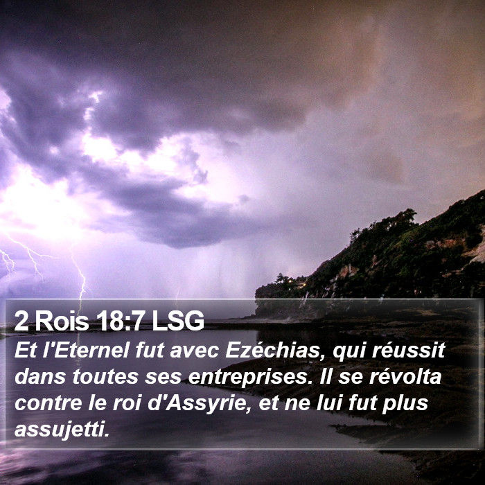 2 Rois 18:7 LSG Bible Study