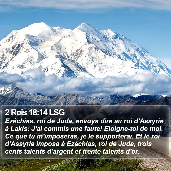 2 Rois 18:14 LSG Bible Study