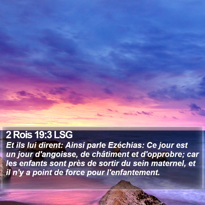 2 Rois 19:3 LSG Bible Study