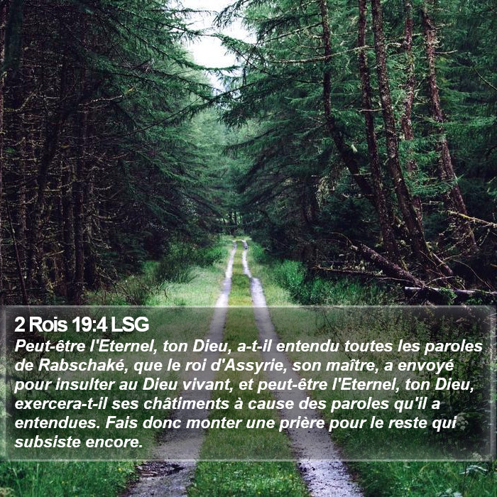 2 Rois 19:4 LSG Bible Study