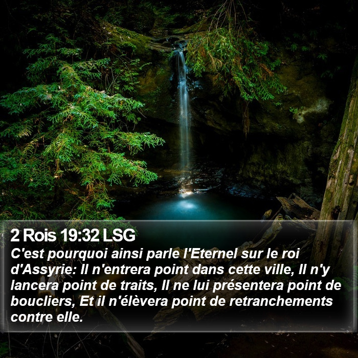 2 Rois 19:32 LSG Bible Study