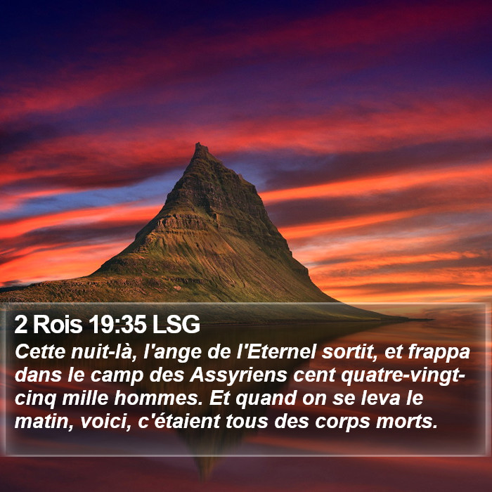 2 Rois 19:35 LSG Bible Study