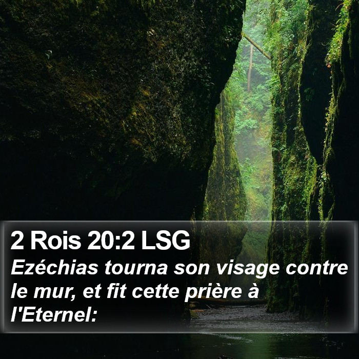 2 Rois 20:2 LSG Bible Study