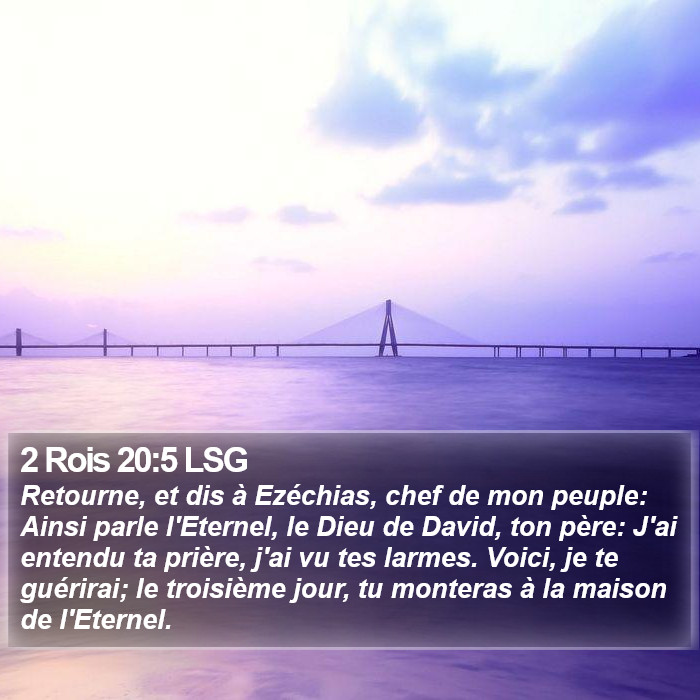 2 Rois 20:5 LSG Bible Study