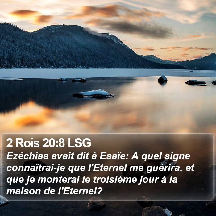 2 Rois 20:8 LSG Bible Study