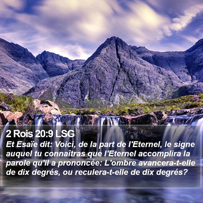 2 Rois 20:9 LSG Bible Study