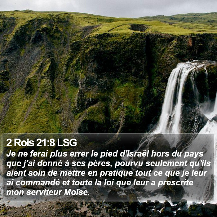 2 Rois 21:8 LSG Bible Study