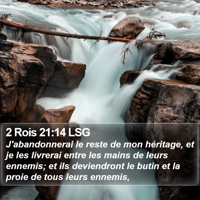 2 Rois 21:14 LSG Bible Study