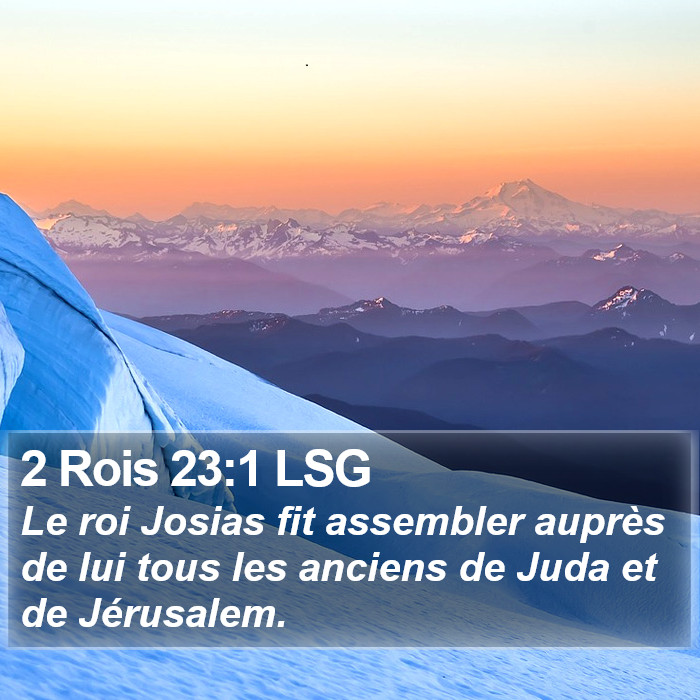 2 Rois 23:1 LSG Bible Study