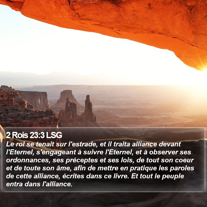 2 Rois 23:3 LSG Bible Study