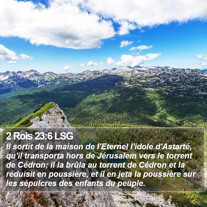 2 Rois 23:6 LSG Bible Study