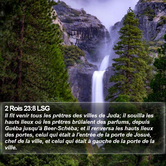 2 Rois 23:8 LSG Bible Study