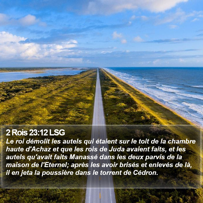 2 Rois 23:12 LSG Bible Study