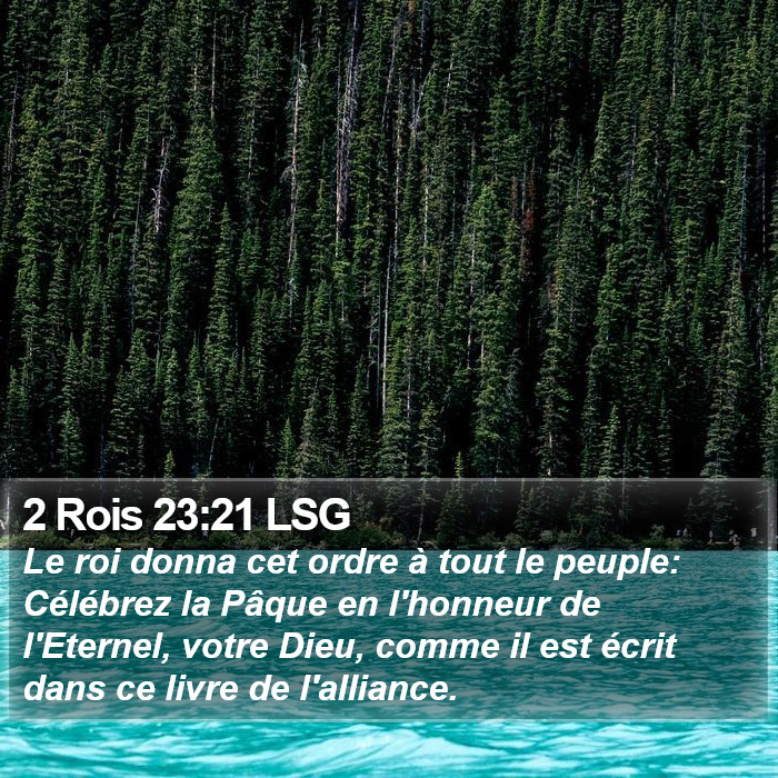 2 Rois 23:21 LSG Bible Study