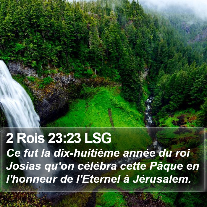 2 Rois 23:23 LSG Bible Study