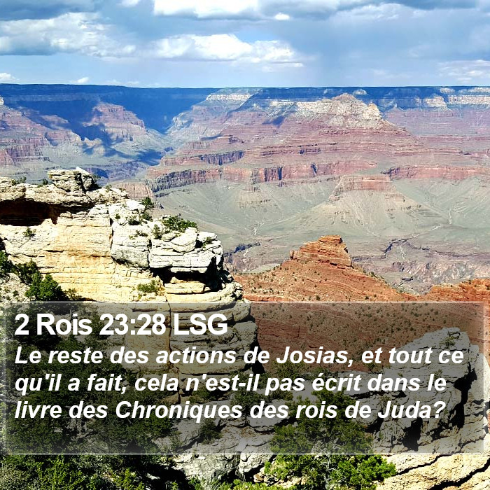 2 Rois 23:28 LSG Bible Study