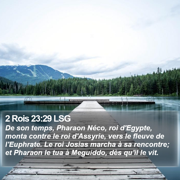 2 Rois 23:29 LSG Bible Study