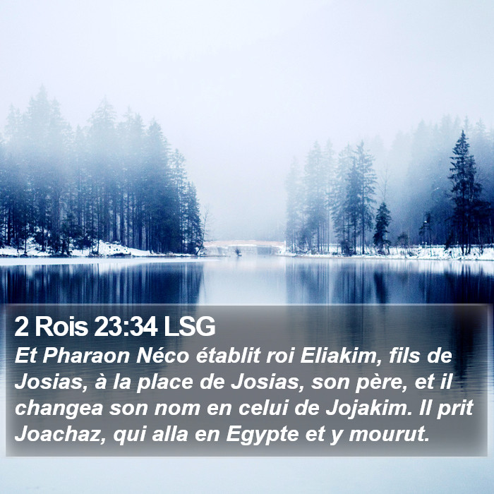2 Rois 23:34 LSG Bible Study