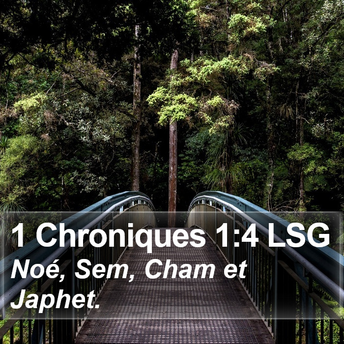 1 Chroniques 1:4 LSG Bible Study