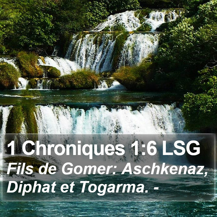 1 Chroniques 1:6 LSG Bible Study