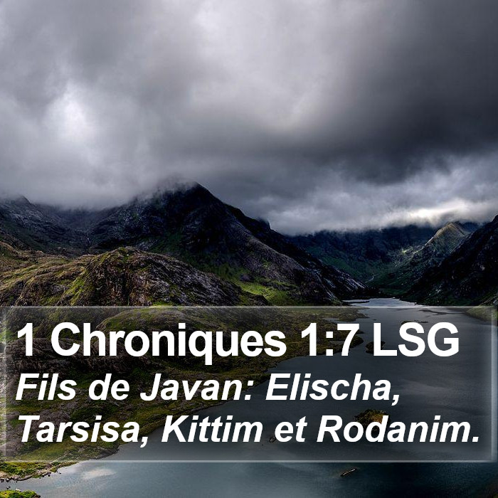 1 Chroniques 1:7 LSG Bible Study