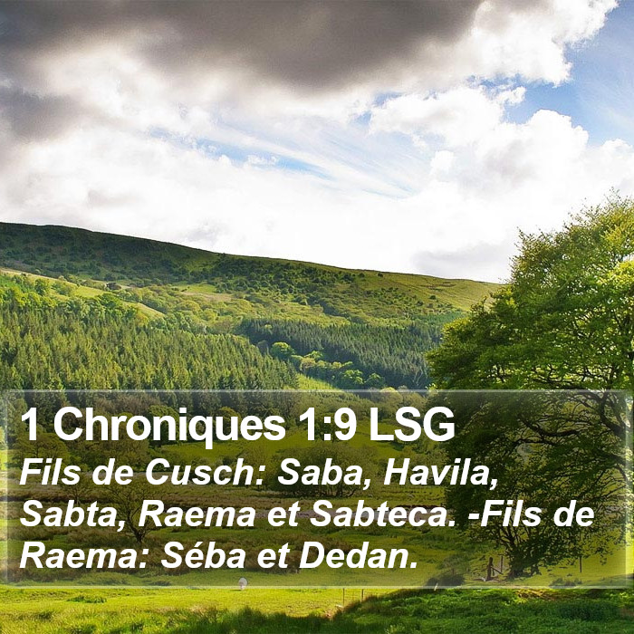 1 Chroniques 1:9 LSG Bible Study