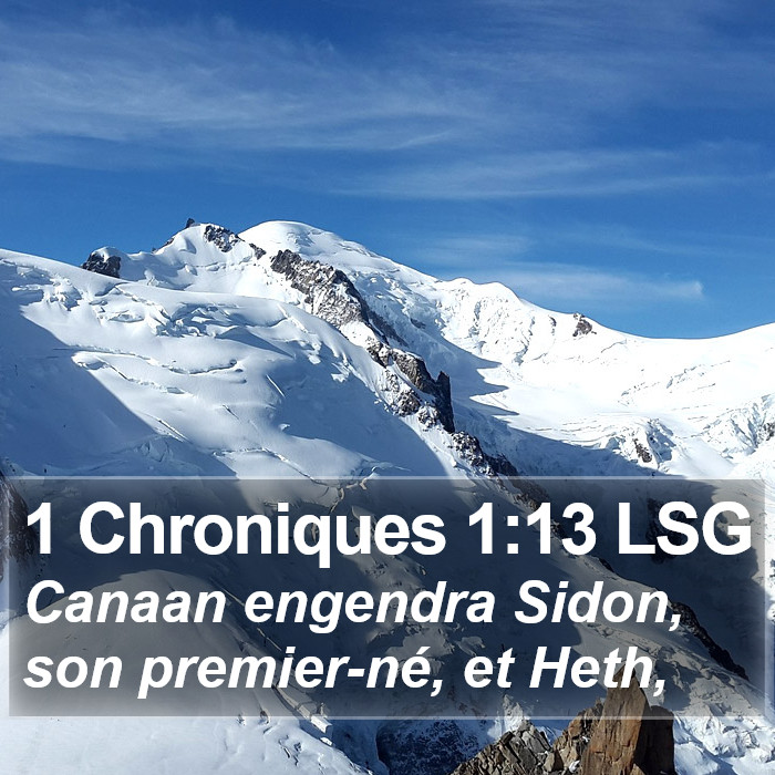 1 Chroniques 1:13 LSG Bible Study