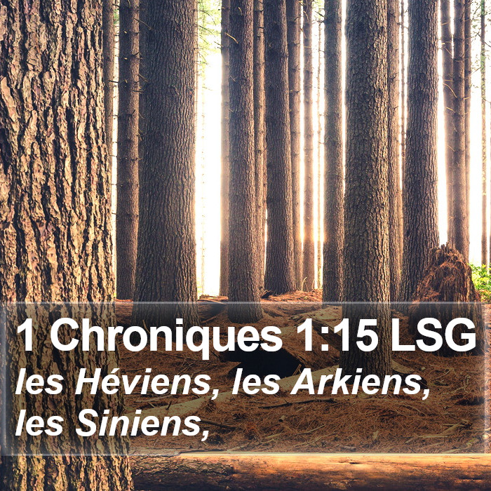 1 Chroniques 1:15 LSG Bible Study