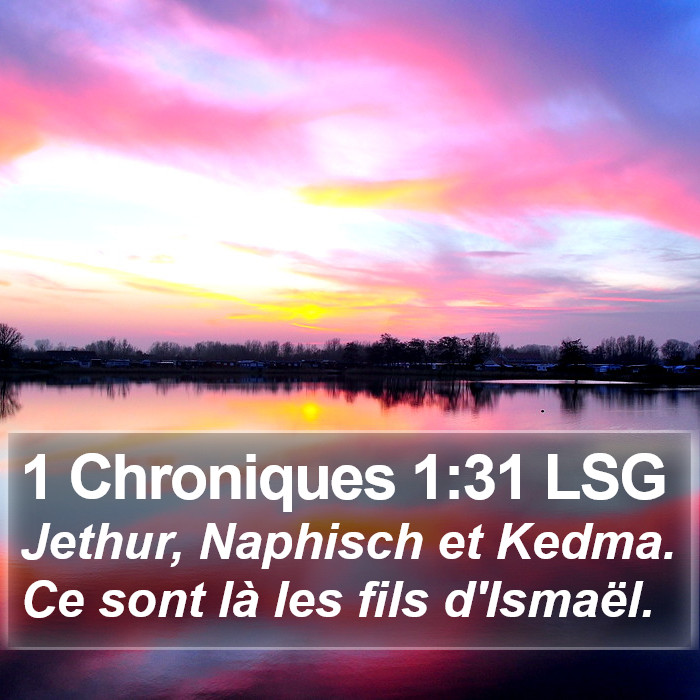 1 Chroniques 1:31 LSG Bible Study