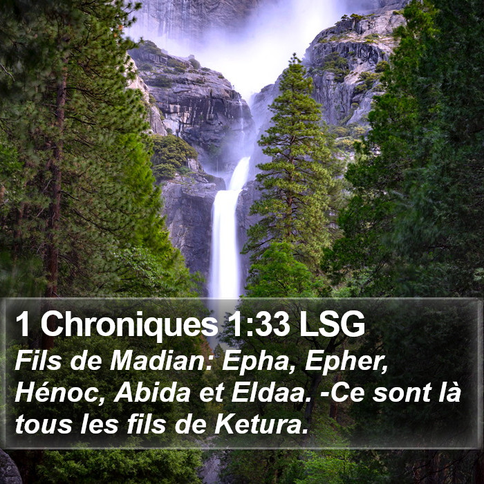 1 Chroniques 1:33 LSG Bible Study