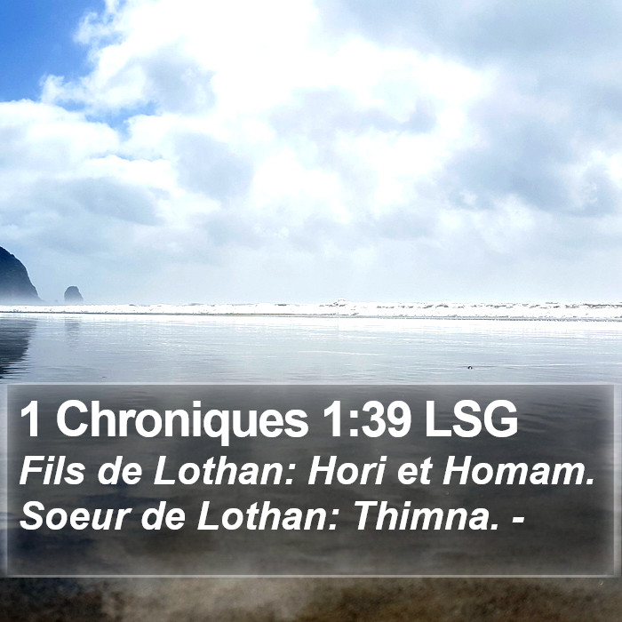 1 Chroniques 1:39 LSG Bible Study