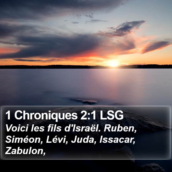 1 Chroniques 2:1 LSG Bible Study