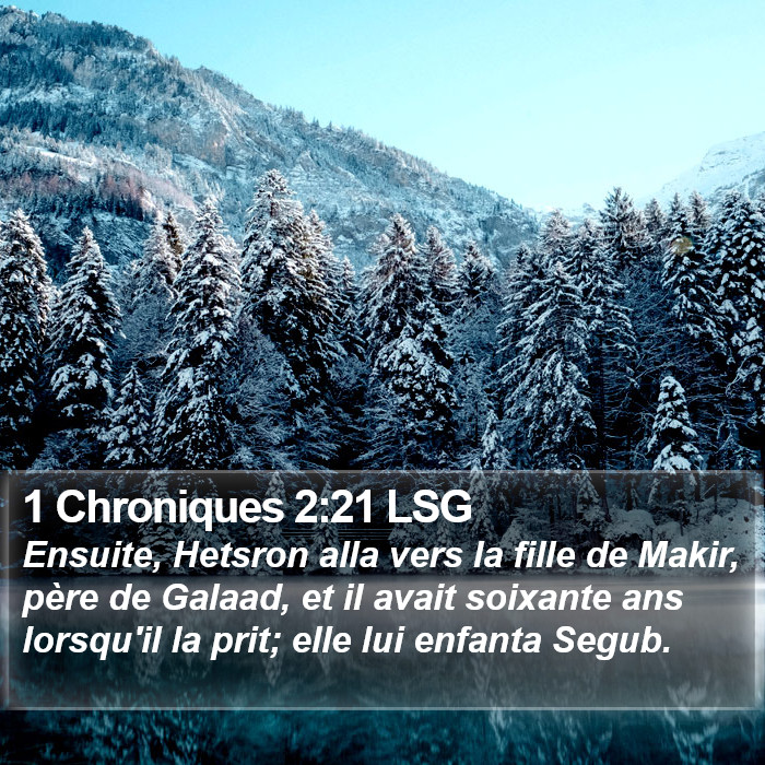 1 Chroniques 2:21 LSG Bible Study