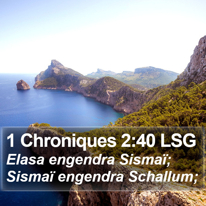 1 Chroniques 2:40 LSG Bible Study