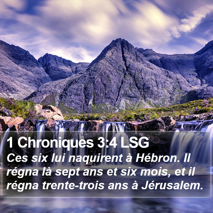 1 Chroniques 3:4 LSG Bible Study