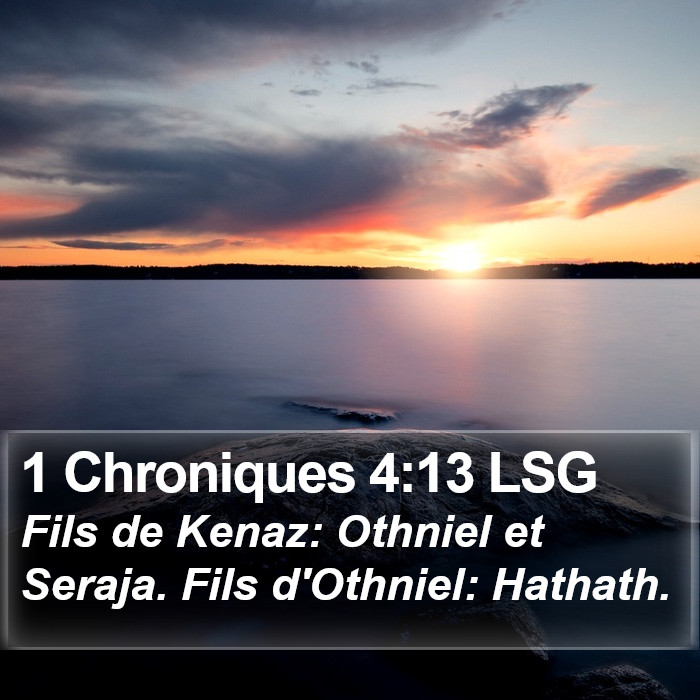1 Chroniques 4:13 LSG Bible Study