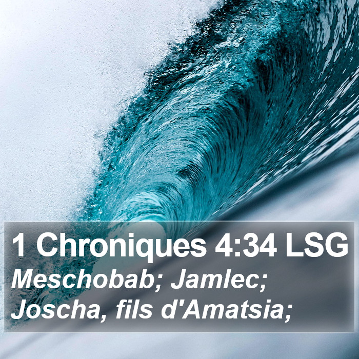 1 Chroniques 4:34 LSG Bible Study
