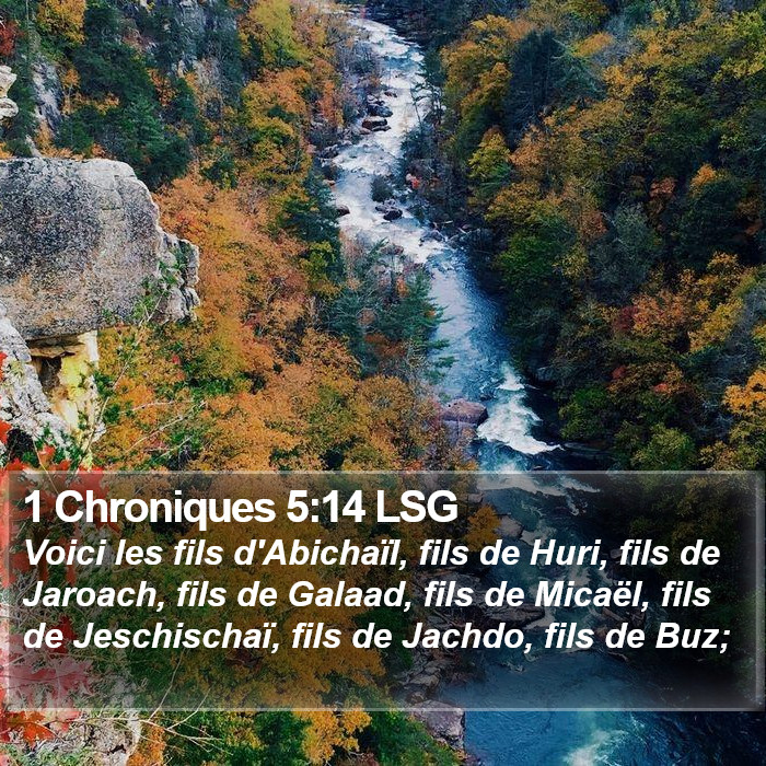 1 Chroniques 5:14 LSG Bible Study