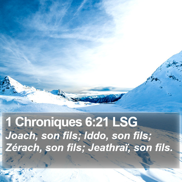 1 Chroniques 6:21 LSG Bible Study