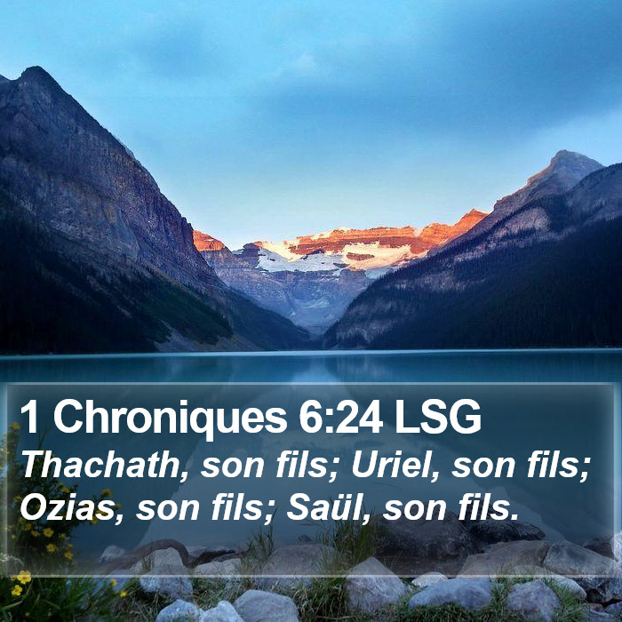 1 Chroniques 6:24 LSG Bible Study