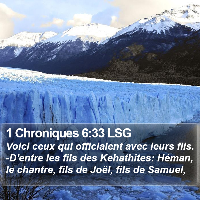 1 Chroniques 6:33 LSG Bible Study