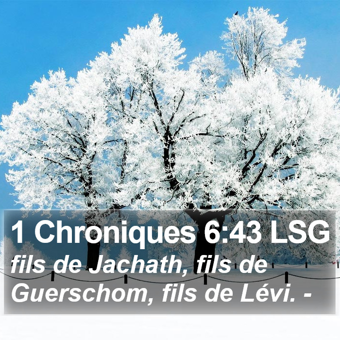 1 Chroniques 6:43 LSG Bible Study