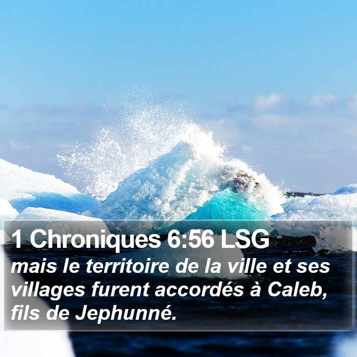 1 Chroniques 6:56 LSG Bible Study