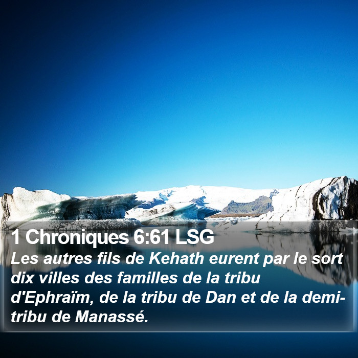 1 Chroniques 6:61 LSG Bible Study